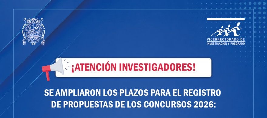 Banner del evento: Se apliaron los plazos para el registro de propuestas de los concursos 2026